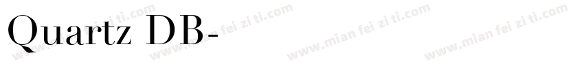 Quartz DB字体转换